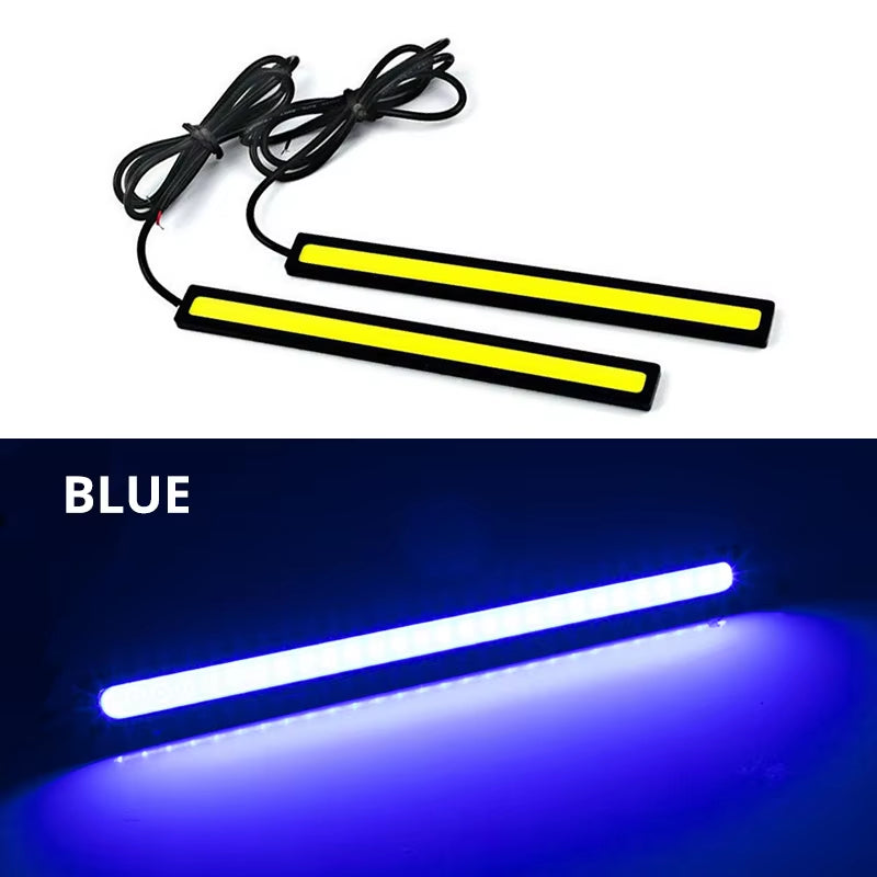 Ultra Thin Bright LED Car COB Daytime Running Lights Superbright Low Cosumption Auto DRL Fog Driving Lamp 12V DRL Lamp Universal